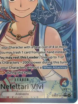 Bandai Nefeltari Vivi EB03-001 Leader Foil 5000 Power One Piece CCG - Image 5