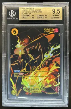 2025 One Piece Legacy of Master Portgas.D.Ace Special Alt Art #ST13-011 BGS 9.5 - Image 1