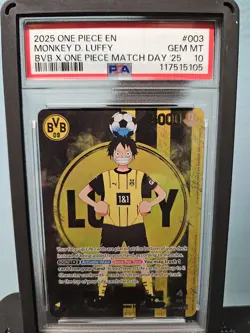 PSA 10 Monkey.D.Luffy (BVB x One Piece Campaign) ST13-003 Matchday Promo - Image 1