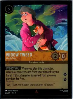 Disney Lorcana Widow Tweed - Kindly Soul Winterspell COLD FOIL #26/204 NM - Image 1