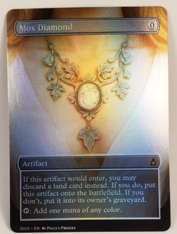 Mox Diamond FOIL Proxy Playtest Card with Custom Art Design - Image 1