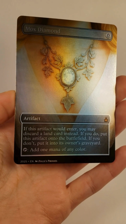 Mox Diamond FOIL Proxy Playtest Card with Custom Art Design - Image 2