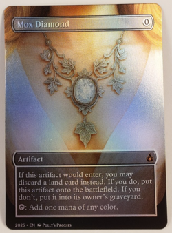 Mox Diamond FOIL Proxy Playtest Card with Custom Art Design - Image 4