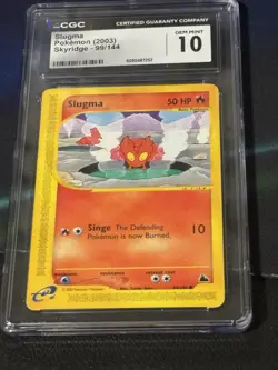 CGC 10 Slugma 99/144 Skyridge E Reader Pokemon Card 2003 Common Non Holo - Image 1