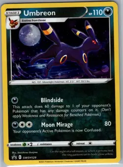 Umbreon SWSH129 Holo SWSH: Sword & Shield Promo Cards - Pokemon Card - NM - Image 1