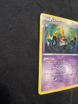 Chandelure 101/99 - Next Destinies, Secret Rare Shiny Holo Textured Pokemon Card - Image 2