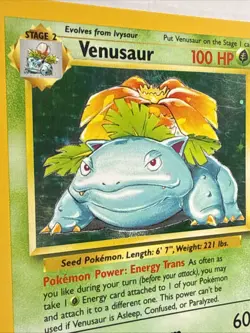 Pokemon TCG Venusaur Holo Rare Card 15/102 Base Set - Image 2