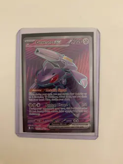 Pokemon Genesect EX 161/086 Ultra Rare Card w/ Sleeve and Top Loader - Image 1
