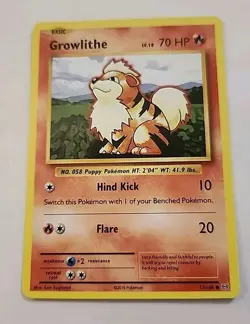 GROWLITHE - 17/108 - XY Evolutions - Pokemon Card - NM - Image 1
