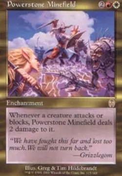 MTG magic cards 1x Powerstone Minefield - Foil Apocalypse Light Play, English - Image 1
