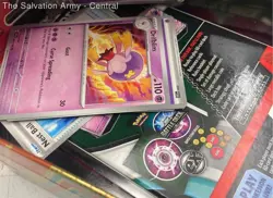 Pokemon Multicolor Card Stock Non-Sport Trading Cards Lot Of Assorted With Tin - Image 3