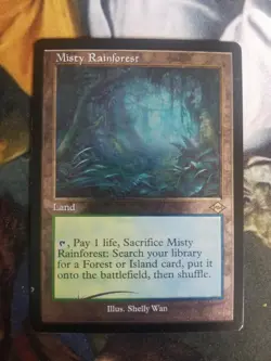 Misty Rainforest MISPRINT ETCHED FOIL Magic MTG Card - Ink Error - M23 - Image 1