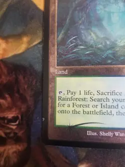 Misty Rainforest MISPRINT ETCHED FOIL Magic MTG Card - Ink Error - M23 - Image 2