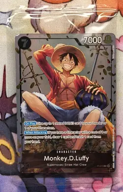 One Piece Card Game Monkey.D.Luffy P-075 Bandai Character Card 7000 - Image 1