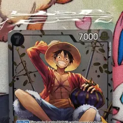 One Piece Card Game Monkey.D.Luffy P-075 Bandai Character Card 7000 - Image 5