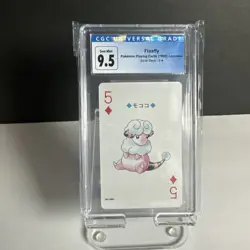 Flaaffy Poker Playing Cards Japanese Silver Deck 5 Of Diamonds CGC Gem 9.5 - Image 1