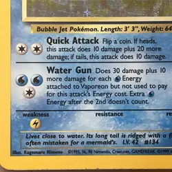 Pokemon TCG Vaporeon Holo Rare Card 12/64 Jungle Set, Vintage 1999 LP - Image 5