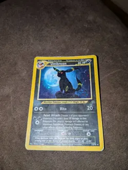 Neo Genesis Umbreon 13/75 Holo Rare Pokemon Card See Pictures & Description - Image 1
