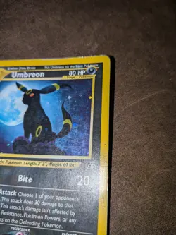 Neo Genesis Umbreon 13/75 Holo Rare Pokemon Card See Pictures & Description - Image 4