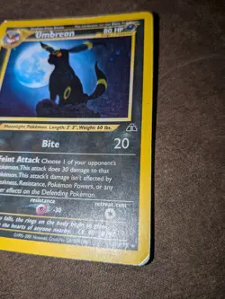Neo Genesis Umbreon 13/75 Holo Rare Pokemon Card See Pictures & Description - Image 5