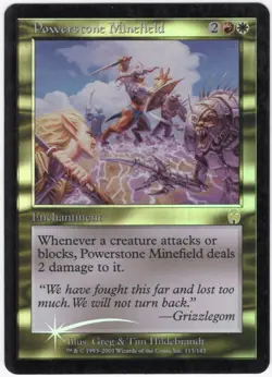 Powerstone Minefield 2001 Apocalypse FOIL Multi-Color Enchantment MTG LP AZ4 - Image 1