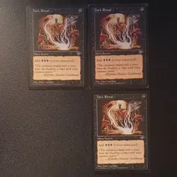 Dark Ritual x3 Lot of 3 Mirage Nm/LP MTG Magic the Gathering - Image 1