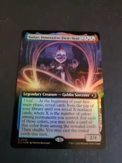 1x Sanar, Innovative First-Year - Extended Art FOIL - Lorwyn Eclipsed NM MTG ECL - Image 1
