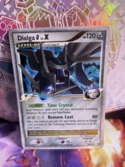 Dialga Lv. X 122/127 Pokemon 2009 Platinum Holo Ultra Rare HP Mid Era English - Image 1