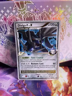Dialga Lv. X 122/127 Pokemon 2009 Platinum Holo Ultra Rare HP Mid Era English - Image 2