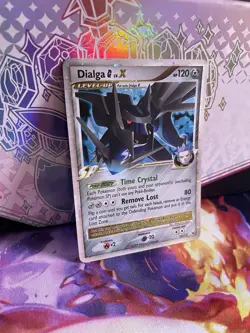 Dialga Lv. X 122/127 Pokemon 2009 Platinum Holo Ultra Rare HP Mid Era English - Image 3