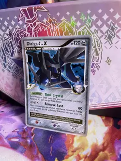 Dialga Lv. X 122/127 Pokemon 2009 Platinum Holo Ultra Rare HP Mid Era English - Image 4