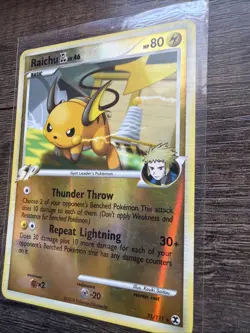 Pokemon Card Raichu GL Lv. 46 31/111 Rising Rivals Reverse Holo Rare - Image 5