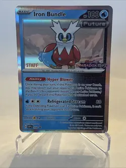 Iron Bundle SVP 058 - 2023 Black Star STAFF Promo - Pokemon TCG - NM+ - Image 1
