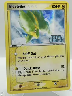 Electrike 52/100 EX Crystal Guardians Reverse Holo Stamped Pokemon TCG Card - Image 2