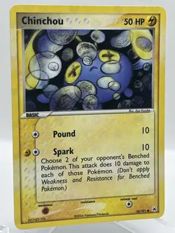 Chinchou 56/101 EX Hidden Legends Reverse Holo Vintage Pokemon TCG Card - Image 2