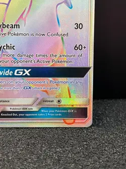 Pokemon Espeon GX Secret Rainbow Rare 152/149 SM Base - NM Front, dinged back - Image 2