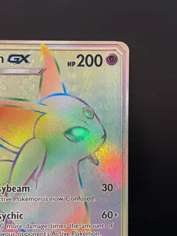 Pokemon Espeon GX Secret Rainbow Rare 152/149 SM Base - NM Front, dinged back - Image 5