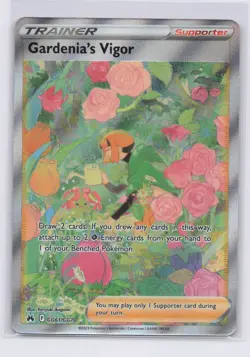 Gardenia's Vigor Gg61/Gg70 Crown Zenith: Galarian Gallery Holo Pokemon TCG NM - Image 1