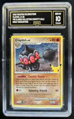 2021 Pokemon SWSH Celebrations Claydol Classic Collection #15/106 GMA 10 - Image 1