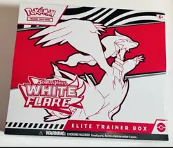 Pokemon TCG Scarlet & Violet White Flare ETB Elite Trainer Box Factory Sealed - Image 1