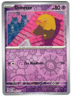 Drowzee 096/165 Reverse Holo SV: Scarlet & Violet 151 English Pokemon NM - Image 1