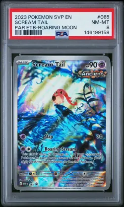 2023 POKEMON SVP PARADOX RIFT ELITE TRAINER BOX #065 SCREAM TAIL PSA 8 - Image 1