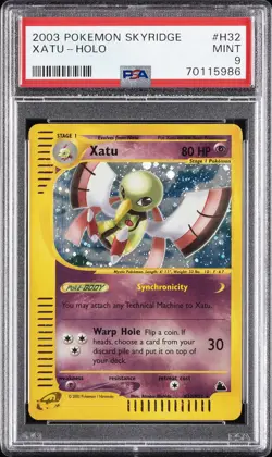 2003 POKEMON SKYRIDGE #H32 XATU-HOLO PSA 9 - Image 1