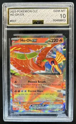 2023 Pokemon Classic Collection JP Ho-Oh ex Charizard & Holo #007/032 AGS 10 - Image 1