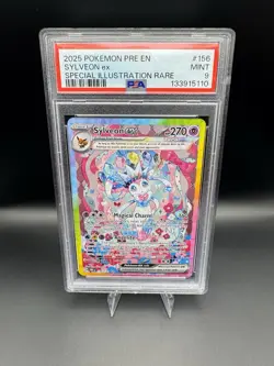 Pokemon Sylveon ex Special Illustration Rare 156/131 Prismatic Holo PSA 9 2025 - Image 1