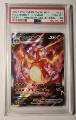 Pokemon TCG Charizard VMAX Full Art Holo SWSH261 PSA 10 Gem Mint - Image 1
