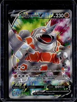 2020 Pokemon SWSH Darkness Ablaze Rhyperior V #181/189 - Image 1
