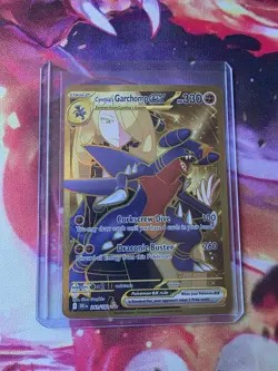 Pokemon Cynthia's Garchomp ex 241/182 SIR Gold Destined Rivals - Image 1