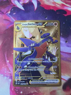 Pokemon Cynthia's Garchomp ex 241/182 SIR Gold Destined Rivals - Image 2