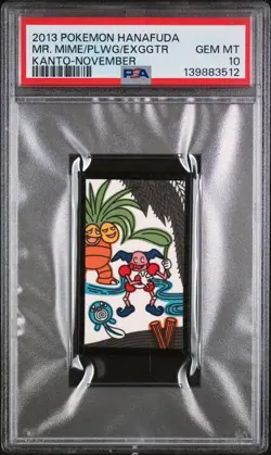 2013 POKEMON HANAFUDA KANTO NOVEMBER EXEGGUTOR/MR. MIME/POLIWAG PSA 10 - Image 1